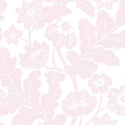 A-Street Prints Georgia Augusta Flock Wallpaper - Pink