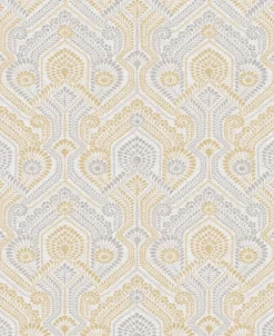 A-Street Prints Georgia Fernback Wallpaper - Yellow