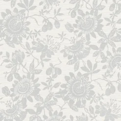 A-Street Prints Georgia Helen Wallpaper - Light Grey