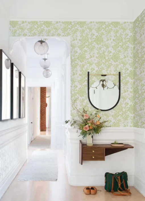 A-Street Prints Georgia Helen Wallpaper - Light Green