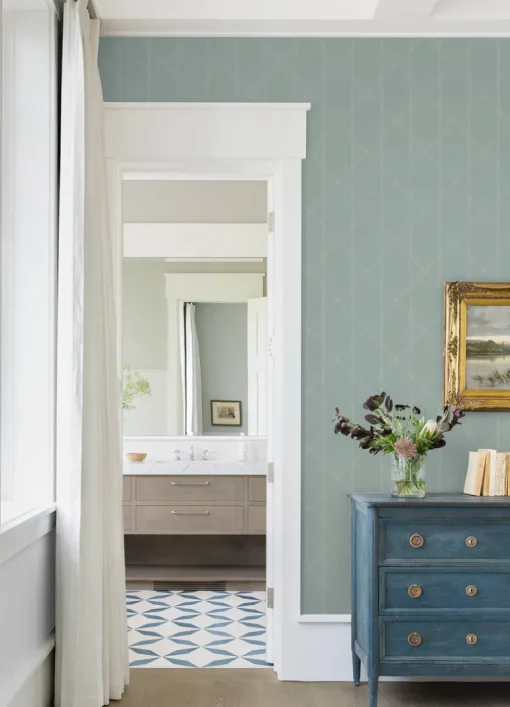 A-Street Prints Georgia Walcott Wallpaper - Seafoam