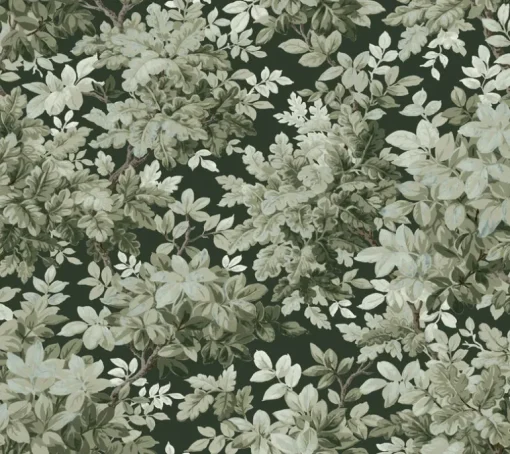 A-Street Prints Haberdashery Greenwood Wallpaper - Dark Green
