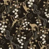 A-Street Prints Haberdashery Linden Jungle Wallpaper - Black