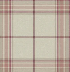 A-Street Prints Haberdashery Westley Plaid Wallpaper - Magenta