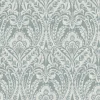 A-Street Prints Haberdashery Berkshire Damask Wallpaper - Denim