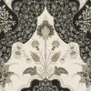A-Street Prints Haberdashery Auden Grandeur Wallpaper - Black