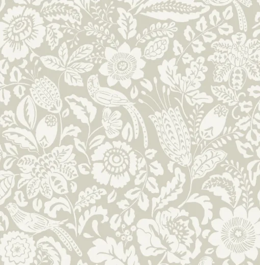 A-Street Prints Haberdashery Marta Floral Wallpaper - Beige