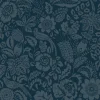 A-Street Prints Haberdashery Marta Floral Wallpaper - Navy