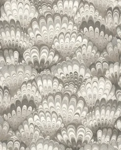 A-Street Prints Haberdashery Octavia Marbled Ink Wallpaper - Neutral