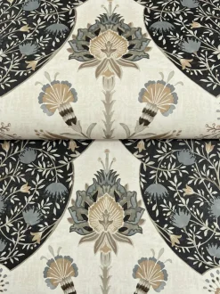A-Street Prints Haberdashery Auden Grandeur Wallpaper - Black