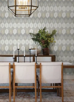 A-Street Prints Haberdashery Abilene Ikat Wallpaper - Neutral