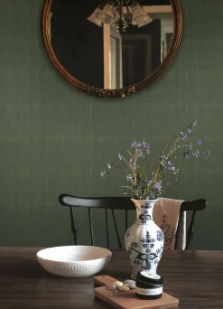 A-Street Prints Haberdashery Somerset Wallpaper - Evergreen