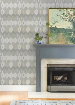 A-Street Prints Haberdashery Abilene Ikat Wallpaper - Neutral