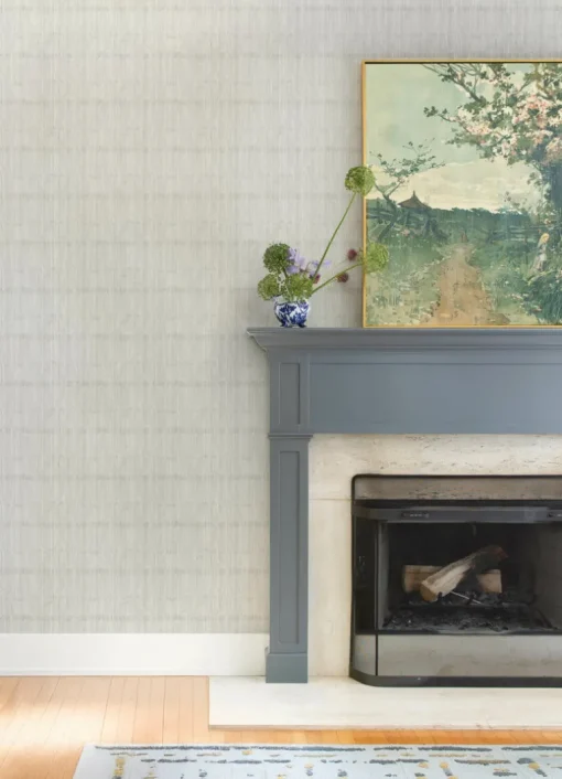 A-Street Prints Haberdashery Somerset Wallpaper - Light Grey