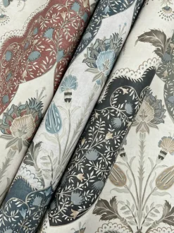A-Street Prints Haberdashery Auden Grandeur Wallpaper - Black