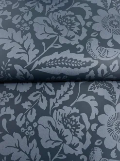 A-Street Prints Haberdashery Marta Floral Wallpaper - Navy