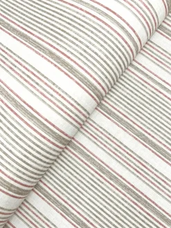 A-Street Prints Haberdashery Ayanna Striped Wallpaper - Rust