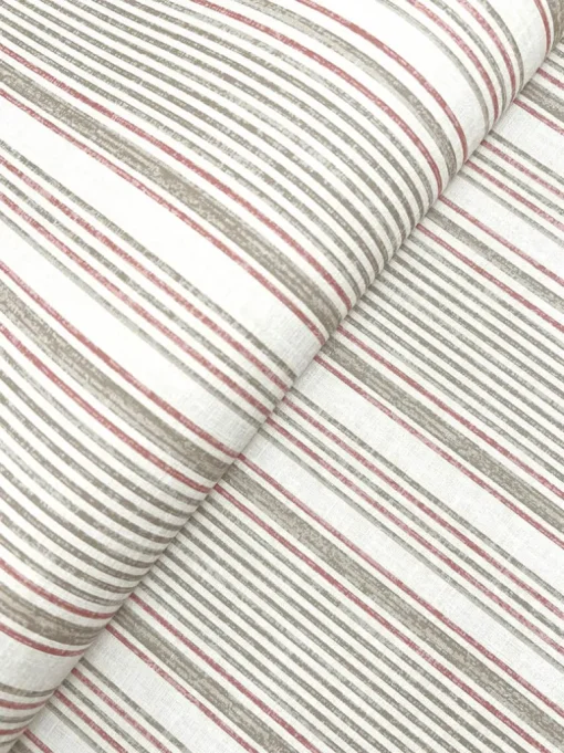 A-Street Prints Haberdashery Ayanna Striped Wallpaper - Rust