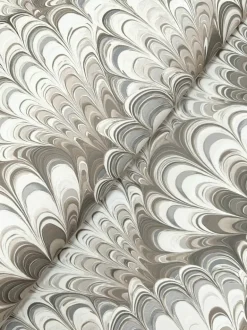 A-Street Prints Haberdashery Octavia Marbled Ink Wallpaper - Neutral