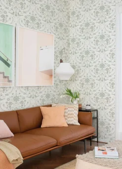 A-Street Prints Hannah Britt Damask Wallpaper - Neutral