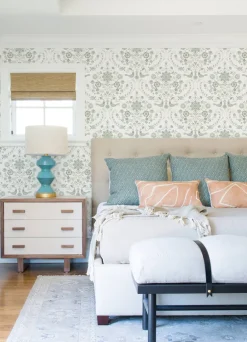 A-Street Prints Hannah Britt Damask Wallpaper - Neutral