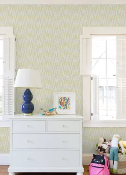 A-Street Prints Hannah Erik Building Blocks Wallpaper - Yellow