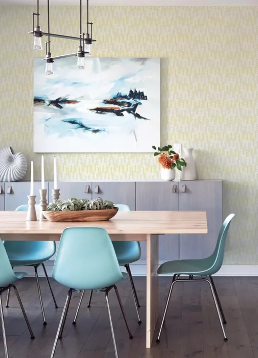 A-Street Prints Hannah Erik Building Blocks Wallpaper - Yellow