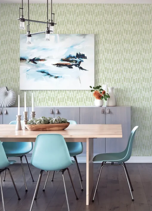 A-Street Prints Hannah Erik Building Blocks Wallpaper - Green