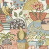A-Street Prints Hannah Fika Blissful Birds & Blooms Wallpaper - Mustard