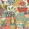 A-Street Prints Hannah Fika Blissful Birds & Blooms Wallpaper - Plum