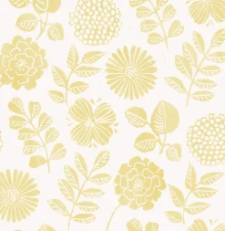 A-Street Prints Hannah Inge Floral Print Wallpaper - Yellow