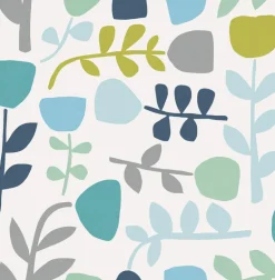 A-Street Prints Hannah Juni Abstract Tulips Wallpaper - Teal