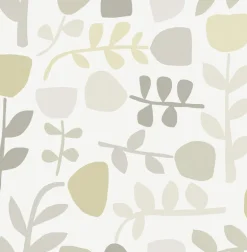 A-Street Prints Hannah Juni Abstract Tulips Wallpaper - Neutral