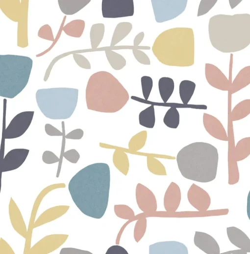 A-Street Prints Hannah Juni Abstract Tulips Wallpaper - Pastel