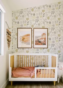 A-Street Prints Hannah Juni Abstract Tulips Wallpaper - Neutral