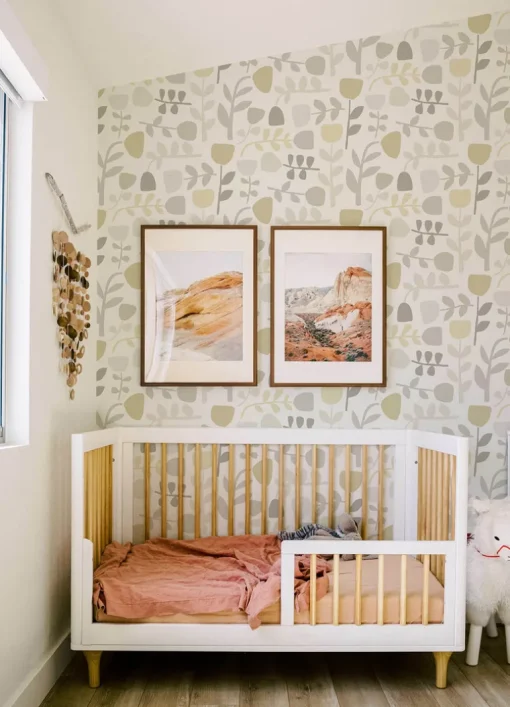 A-Street Prints Hannah Juni Abstract Tulips Wallpaper - Neutral