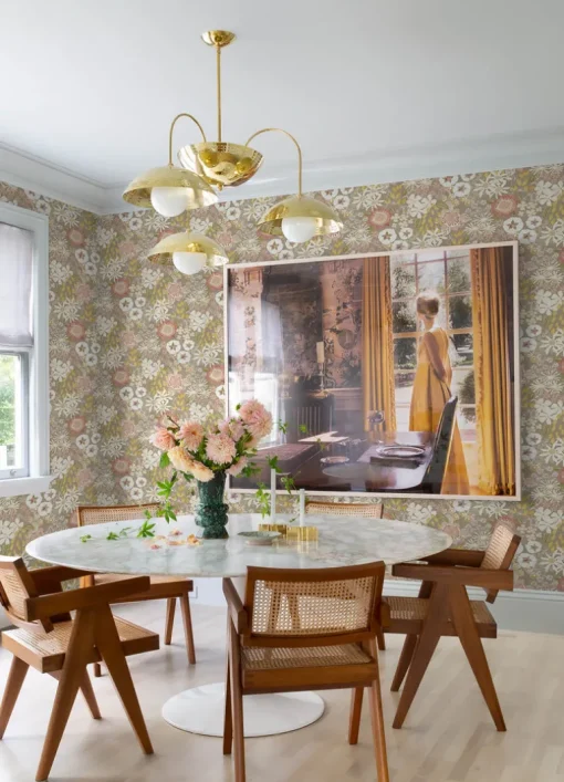 A-Street Prints Hannah Karina Wildflower Garden Wallpaper - Neutral