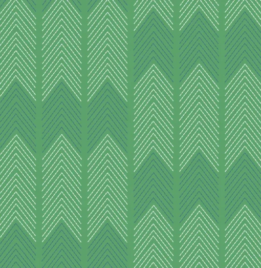 A-Street Prints Hannah Nyle Chevron Wallpaper - Green