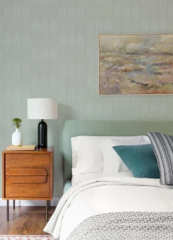 A-Street Prints Hannah Nyle Chevron Wallpaper - Light Grey