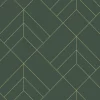 A-Street Prints Hannah Sander Geometric Wallpaper - Evergreen