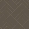 A-Street Prints Hannah Sander Geometric Wallpaper - Chocolate