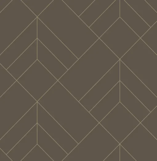A-Street Prints Hannah Sander Geometric Wallpaper - Chocolate