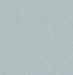 A-Street Prints Hannah Sander Geometric Wallpaper - Light Blue
