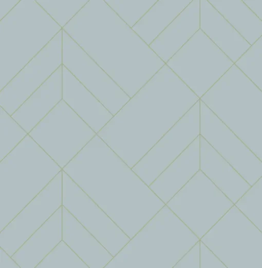 A-Street Prints Hannah Sander Geometric Wallpaper - Light Blue