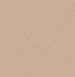 A-Street Prints Hannah Sander Geometric Wallpaper - Light Pink