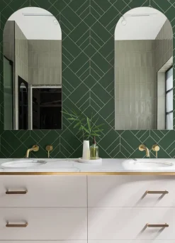 A-Street Prints Hannah Sander Geometric Wallpaper - Evergreen
