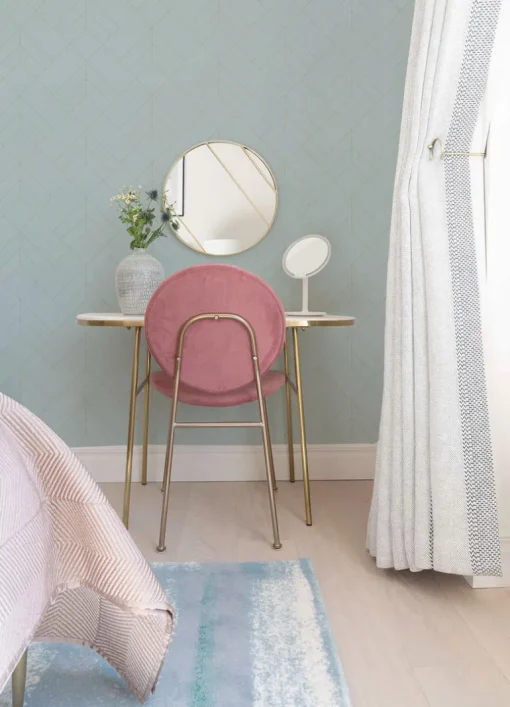 A-Street Prints Hannah Sander Geometric Wallpaper - Light Blue