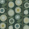 A-Street Prints Hannah Sisu Floral Geometric Wallpaper - Evergreen