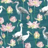A-Street Prints Happy Barton Heron Wallpaper - Teal