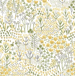 A-Street Prints Happy Chilton Wildflowers Wallpaper - Yellow